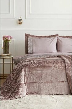 Karaca Home Valeria Queen Gül Kurusu %100 Pamuk 200 x 220 cm Çeyiz Seti