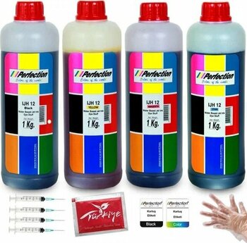 Perfection T0711-T1281 4 x 1 kg siyah, sarı, kırmızı, mavi EPSON Uyumlu Dolum Mürekkebi