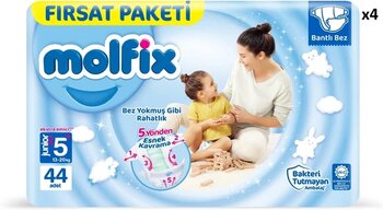 Molfix 5+ Numara Junior Plus 176'Lı Bebek Bezi