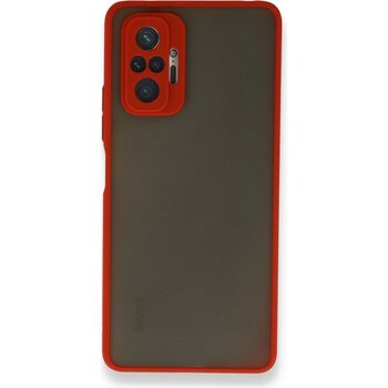 Fitcase Xiaomi Redmi Note 10 Pro Montrea Silikon Arka Kapak - Kırmızı