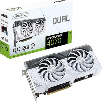 Asus RTX 4070 Dual White OC Edition DUAL-RTX4070-O12G-WHITE 192 Bit GDDR6X 12 GB Ekran Kartı