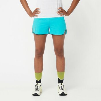 Salomon Sense Aero 3'' Kadın Koşu Şortu Peacock Blue LC2181100 - Mavi - S