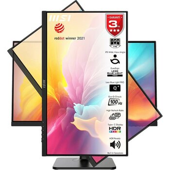MSI Msı 24.5 G255PF E2 1920X1080 (Fhd) 16:9 Flat Rapıd IPS 180HZ 1ms Adaptıve-Sync Pıvot Gamıng Monıtor