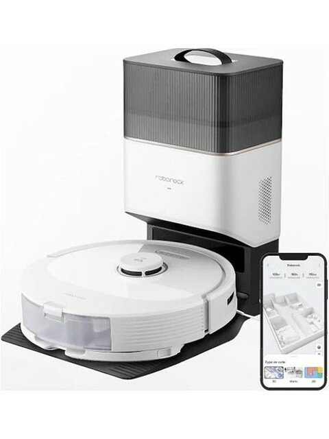 Roborock Q8 Max Plus Beyaz Süpürme ve Silme Mop 5500 Pa Robot Süpürge