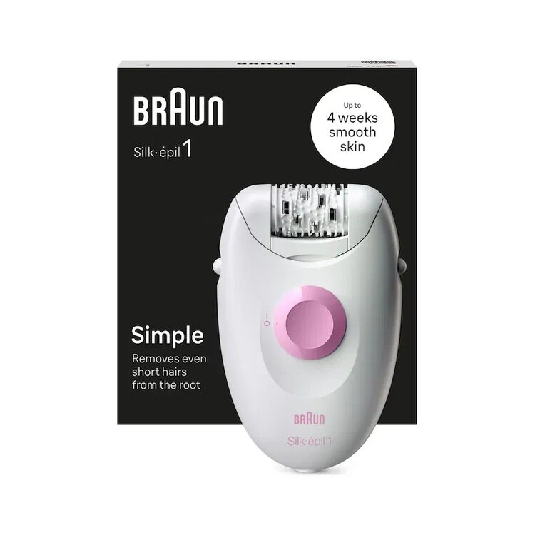 Braun Silk-épil 1 1-000 Beyaz - Pembe Epilatör