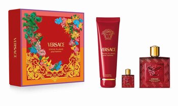 Versace Eros Flame Edp 100 Ml + Shower Gel 100 Ml + Edp 5 Ml