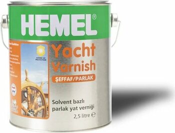 Hemel Yat Verniği Parlak Şeffaf 2,5 Lt 0000 Clear