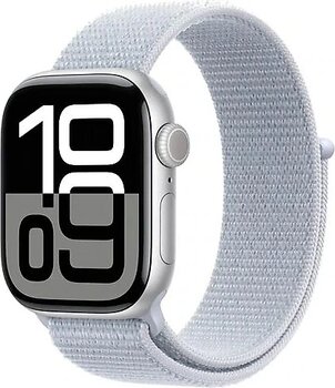 Apple Watch Series 10 GPS + Cellular 42 mm Spor Loop Gümüş Akıllı Saat
