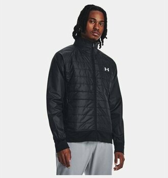 Under Armour Erkek UA Storm Insulated Run Hibrit Mont 1380868-001 - 3XL - Siyah-001
