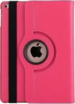 TahTicMer iPad 6. Nesil 2018 Pembe Deri Uyku Modlu 360° Dönerli Standlı Komple Koruma Tablet Kılıfı