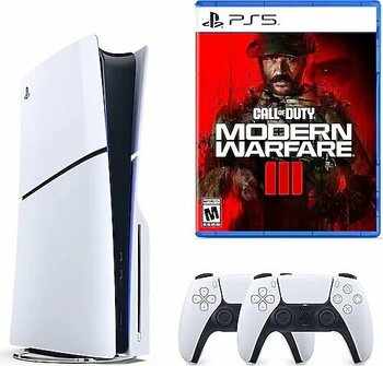 Sony Playstation 5 Slim 1 TB Beyaz Oyun Konsolu + 2. Kol + Call Of Duty Modern Warfare 3
