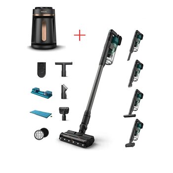 Philips Xc6557/01 Şarjlı Dikey Süpürge - Philips Hda150/60 Kahve Makinesi