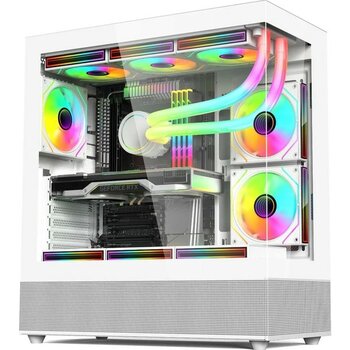 Gametech Phantom 6X120MM Rgb Fanlı Gamıng Oyuncu Bilgisayar Kasası Beyaz