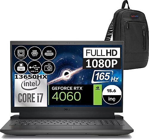 Dell Gaming G15 5530 G155530013WH01 15.6 inç Intel Core i7 13650HX 16 GB 512 GB SSD NVIDIA GeForce RTX 4060 Windows 10 Home