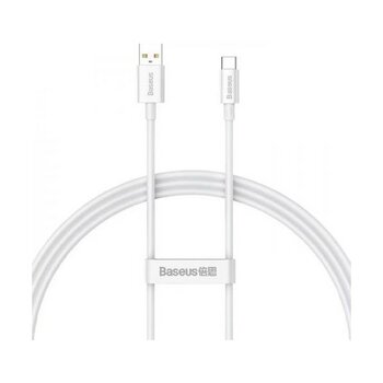 Baseus Super Şarj Kopmaz Kablo 100W Type-C Şarj Kablosu 480MBPS Veri Aktarım Kablosu USB To Type-C - Beyaz