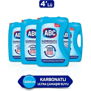 ABC Abc karbonatlı Ultra Çamaşır Suyu 3,25L 4'lü Paket - 3,2 lt