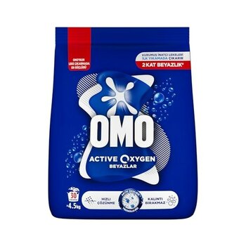 Omo Active Oxygen Toz Çamaşır Deterjanı Beyazlar Için, 4.5 kg