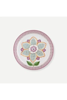 Pip Studio Lily & Lotus Beyaz Porselen Çay Tabağı 9 Cm