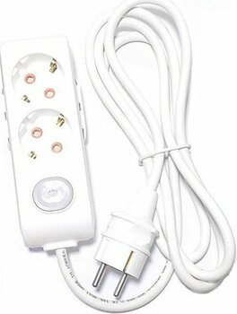 Viko Ekonomik 2'li Anahtarlı Grup Priz Topraklı Çocuk Korumalı 30 Metre Kablo (Düz Fiş) - 30 m