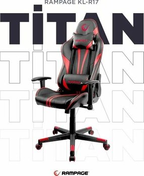 Rampage KL-R17 Titan Kırmızı/Siyah Oyuncu Koltuğu