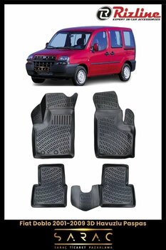 Rizline Fiat Doblo 2005 Model 3d Havuzlu Paspas