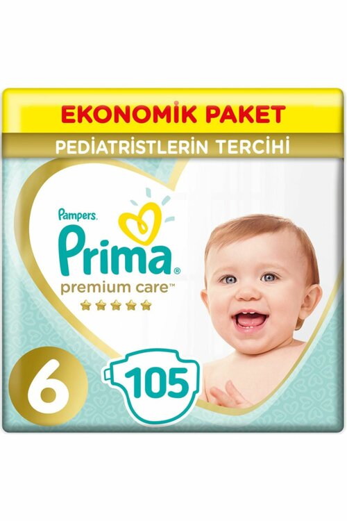 Prima Bebek Bezi Premium Care Beden No 6 Junior 105 Adet