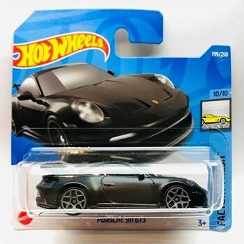 Hot Wheels Yeni Porsche 911 GT3 Black Mini Araba 1:64 Ölçek 10/10