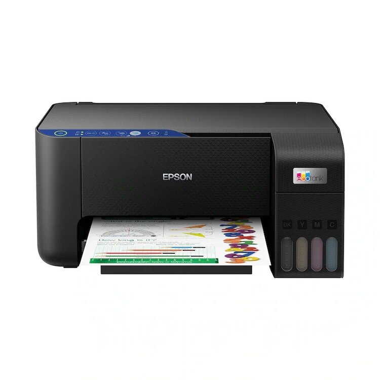 Epson Ecotank L3251 Wi-Fi Renkli Çift Taraflı Yazdırma Renkli Baskı Çok Fonksiyonlu Yazıcı