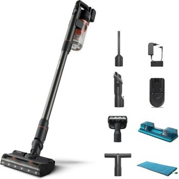 Philips 7000 Serisi Aqua XC7055/01 Şarjlı Dikey Süpürge 0,6 L Toz Hacmi ve Turbo Başlık Özelliği - Siyah