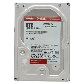 Wd 8tb Red Plus Nas 3.5" 5640RPM Sata3 -WD80EFPX - 8 TB