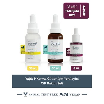 Yağlı & Karma Ciltler İçin Yenileyici Cilt Bakım Seti
