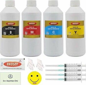 Ekoset Epson T664 Uyumlu 4 Renk 4x1 L Mürekkep