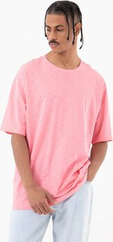 Machinist Erkek Flamlı Basic Oversize Pembe Tişört M Beden