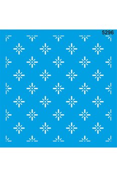 StencilSepeti Geometrik Desen - Stencil Boyama Şablonu 40x40