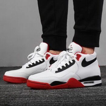 Nike Flight Legacy Erkek Basketbol Ayakkabısı Bq4212-100 Beyaz - Kırmızı - Siyah 45