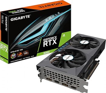 Gigabyte RTX 3060 Eagle OC 12G GV-N3060EAGLE OC-12GD 192 Bit GDDR6 12 GB Ekran Kartı