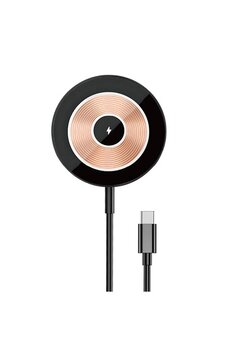 WIWU Wi-W007 Type-C Hızlı Şarj Gri 15W Kablosuz Şarj Aleti