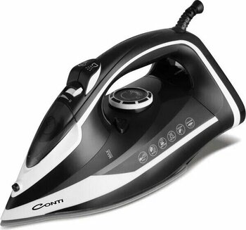 Conti Vertex CU-3329 Siyah Beyaz Seramik Taban Buharlı Ütü