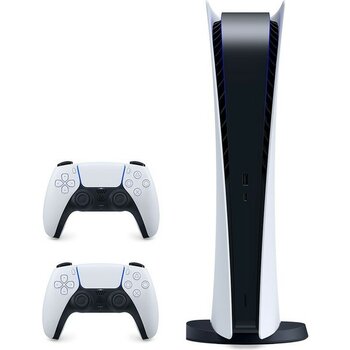Sony Playstation 5 Digital Edition 825 gb İthalatçı Garantili Beyaz Oyun Konsolu ve 2.Dualsense Kontrol Cihazı