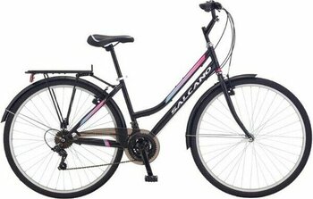 Salcano Üsküp 700 Ünisex Vr Siyah Mor Şehir Bisikleti - Siyah - Mor