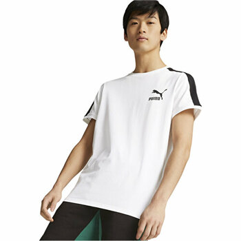 Puma T7 Iconic Kısa Kollu T-Shirt Beyaz