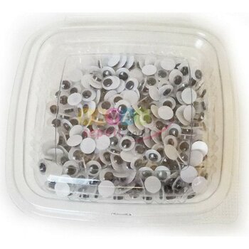 Oynar Göz 8mm Siyah Renk Oynayan Göz 250 Adetli Paket