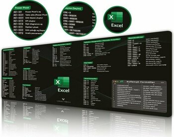 Viron Tech Excel Mousepad 80X40 cm Kaymaz Taban - Siyah