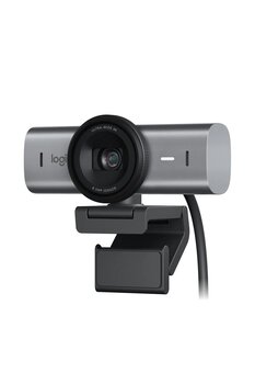 logitech MX BRIO Ultra HD 4K Gizlilik Kapaklı ve Mikrofonlu Yayın Web Kamerası - Koyu Gri