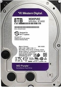 Wd 8Tb Purple Wd85Purz 5700 Rpm 256Mb Sata-3 Güvenlik Diski