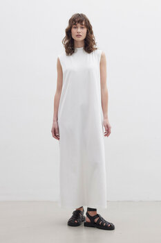 Örme Astar Elbise Ekru