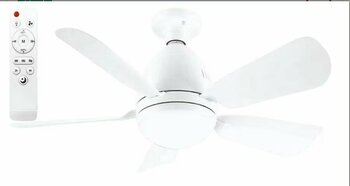 Helios HS-9301 Vega 25W 5 Pervaneli LED Işıklı Tavan Vantilatörü