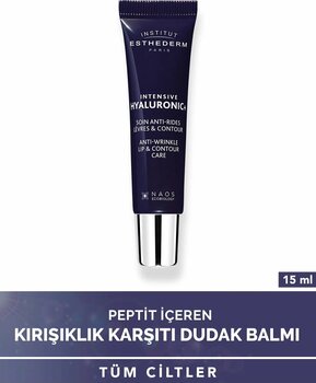 Institut Esthederm INTENSIVE HYALURONIC+ ANTI-WRINKLE LIP CARE Peptid İçeren Kırışıklık Karşıtı Dudak Balmı