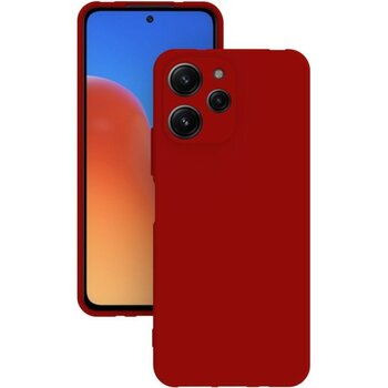 Eonaks Xiaomi Redmi 12 Kılıf Kamera Korumalı Silikon Rubber Arka Kapak - Kırmızı