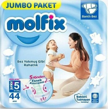 Molfix Bebek Bezi 5+ Beden 44 Adet